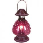 7001046 : Tischleuchte Perla als Petroleumlampe violett | Sehr große Auswahl Lampen und Leuchten.