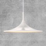 7006111 : Weiter Schirm - LED-Hängelampe Skip 35 cm weiß | Sehr große Auswahl Lampen und Leuchten.