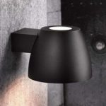 7006374 : Außenwandleuchte Bell aus Aluminium in Schwarz | Sehr große Auswahl Lampen und Leuchten.