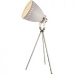7007695 : Tischlampe Makky Dreibein mit Metallschirm weiß | Sehr große Auswahl Lampen und Leuchten.