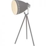7007696 : Tischlampe Makky Dreibein mit Metallschirm grau | Sehr große Auswahl Lampen und Leuchten.