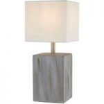 7007705 : Tischlampe Sea mit Keramikfuß in Grau, 42 cm | Sehr große Auswahl Lampen und Leuchten.