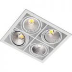 7252180 : Zipar Quatro-S Recessed LED-Einbauleuchte 74W uw | Sehr große Auswahl Lampen und Leuchten.