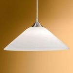 7253805 : Dezente Opalglas-Hängeleuchte LOISA - nickel | Sehr große Auswahl Lampen und Leuchten.
