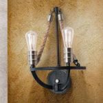 7255174 : Zweiflammige Wandlampe Gita in rustikalem Stil | Sehr große Auswahl Lampen und Leuchten.