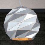 7255443 : Hängeleuchte Origami Ø 42 cm silber | Sehr große Auswahl Lampen und Leuchten.