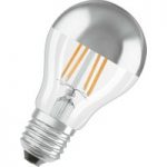 7262329 : OSRAM LED-Lampe E27 Mirror silver 4W warmweiß | Sehr große Auswahl Lampen und Leuchten.