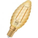 7262386 : OSRAM LED-Kerzenlampe E14 Vintage CLBW 2,5W gold | Sehr große Auswahl Lampen und Leuchten.