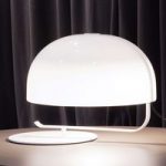 7265079 : Oluce Zanuso - Retro-Tischleuchte in Weiß | Sehr große Auswahl Lampen und Leuchten.