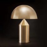 7265117 : Oluce Atollo - Tischleuchte mit Dimmer, gold | Sehr große Auswahl Lampen und Leuchten.