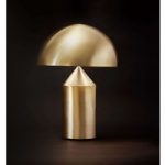 7265121 : Oluce Atollo - edle Designer-Tischleuchte, gold | Sehr große Auswahl Lampen und Leuchten.