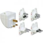 7505045 : Multi Reise-Steckeradapter-Set in weiß | Sehr große Auswahl Lampen und Leuchten.