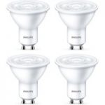 7530859 : Philips LED-Reflektor GU10 4,7W matt 4er-Pack | Sehr große Auswahl Lampen und Leuchten.