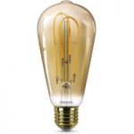 7530864 : Philips E27 ST64 LED-Lampe Curved 4W 2.500K gold | Sehr große Auswahl Lampen und Leuchten.