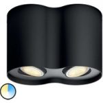7531882 : Philips Hue White Ambiance Pillar Spot 2fl schwarz | Sehr große Auswahl Lampen und Leuchten.