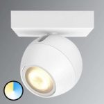 7532046 : Philips Hue Buckram LED-Spot in Weiß Dimmschalter | Sehr große Auswahl Lampen und Leuchten.