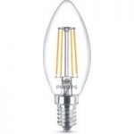 7532125 : Philips Classic LED-Lampe E14 B35 4,3W klar 4.000K | Sehr große Auswahl Lampen und Leuchten.