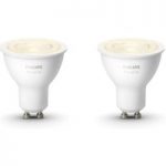 7534133 : Philips Hue White 5,2 W GU10 LED-Lampe, 2er-Set | Sehr große Auswahl Lampen und Leuchten.