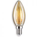 7600960 : Paulmann LED-Kerzenlampe gold E14 2,5W gedreht | Sehr große Auswahl Lampen und Leuchten.