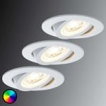 7601148 : Paulmann Smart Friends 3er LED-Einbauspot Lens RGB | Sehr große Auswahl Lampen und Leuchten.