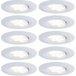 7601535 : Paulmann LED-Einbauspot Calla 10er dimmbar weiß | Sehr große Auswahl Lampen und Leuchten.