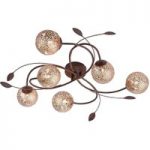 7610570 : Deckenlampe Greta in floraler Gestaltung, 6-fl. | Sehr große Auswahl Lampen und Leuchten.