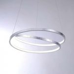 7610635 : Silberne LED-Hängeleuchte Roman m. Dimmfunktion | Sehr große Auswahl Lampen und Leuchten.