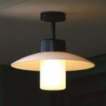 8028129 : Deckenlampe Aubanne IP44 dunkelgrau Glas gefrostet | Sehr große Auswahl Lampen und Leuchten.