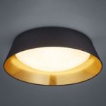 8029240 : In Schwarz-Gold - runde LED-Deckenlampe Ponts | Sehr große Auswahl Lampen und Leuchten.