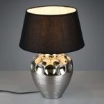 8029307 : Tischleuchte Luanda, Keramik und Textil, Ø 40 cm | Sehr große Auswahl Lampen und Leuchten.