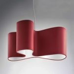8513009 : Designer-Hängeleuchte Mugello rot-weiß | Sehr große Auswahl Lampen und Leuchten.
