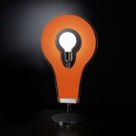 8525070 : Designer-Tischlampe Flat 60 orange | Sehr große Auswahl Lampen und Leuchten.