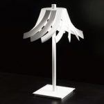 8525759 : Weiße Designer-Tischleuchte Panama mit LEDs, 20 cm | Sehr große Auswahl Lampen und Leuchten.