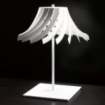8525760 : Weiße Designer-Tischleuchte Panama mit LEDs, 36 cm | Sehr große Auswahl Lampen und Leuchten.