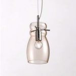 8525795 : Glas-Pendellampe Giove 8 cm amber | Sehr große Auswahl Lampen und Leuchten.