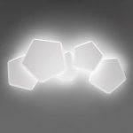 8525882 : LED-Wandleuchte Pleiadi in Weiß, fünfflammig | Sehr große Auswahl Lampen und Leuchten.