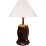 8553007 : Tischleuchte Ahoi mit Holz, Höhe 52 cm | Sehr große Auswahl Lampen und Leuchten.