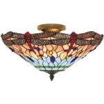 8570405 : Deckenleuchte Dragonfly im Tiffany-Stil | Sehr große Auswahl Lampen und Leuchten.