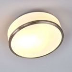 8570564 : Deckenleuchte Flush IP44, Ø 28cm, silber satiniert | Sehr große Auswahl Lampen und Leuchten.