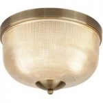 8570638 : Deckenlampe Bistro II aus Holophanglas, altmessing | Sehr große Auswahl Lampen und Leuchten.