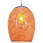 8570951 : Hängelampe Crackle in Chrom-Orange | Sehr große Auswahl Lampen und Leuchten.