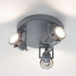 8574228 : Concreto - dreiflammiges LED-Deckenrondell | Sehr große Auswahl Lampen und Leuchten.