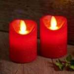 8577291 : LED-Kerze Sara Mini 2er, rot, Ø 5cm, Höhe 7cm | Sehr große Auswahl Lampen und Leuchten.