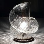 8581094 : Tischleuchte Chiocciola mit klarem Glas | Sehr große Auswahl Lampen und Leuchten.