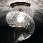 8581115 : Deckenleuchte Chiocciola mit klarem Glasschirm | Sehr große Auswahl Lampen und Leuchten.