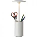 8589158 : LED-Tischleuchte Pott mit Gefäß-Ablage, weiß | Sehr große Auswahl Lampen und Leuchten.