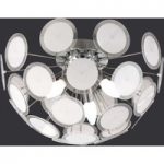 9004280 : Individuelle Deckenleuchte Circle weiß/ chrom | Sehr große Auswahl Lampen und Leuchten.