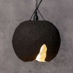 9005093 : Aufgerissene Pendelleuchte Eva, schwarz-gold | Sehr große Auswahl Lampen und Leuchten.