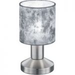 9005273 : Silberfarbene Kunststoffschirm-Tischleuchte Garda | Sehr große Auswahl Lampen und Leuchten.