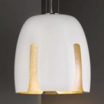 9005459 : Glas-Hängelampe Madeira weiß-gold | Sehr große Auswahl Lampen und Leuchten.